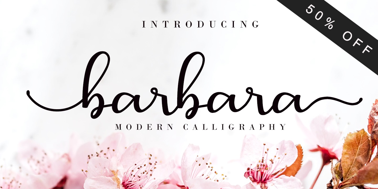 Beispiel einer Barbara Calligraphy-Schriftart #11